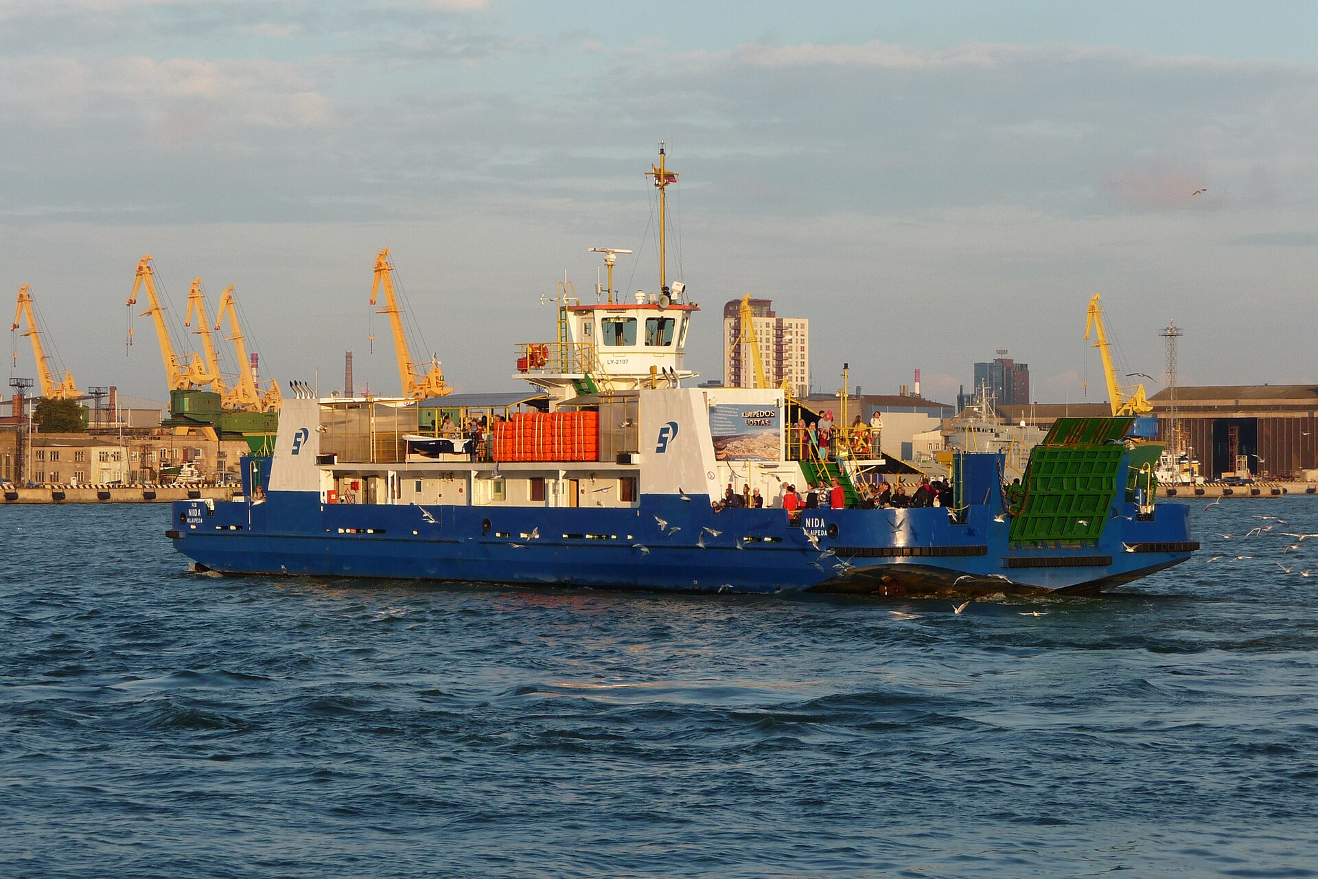 Ferry from Klaipėda to the Curonian Spit at Smiltynė